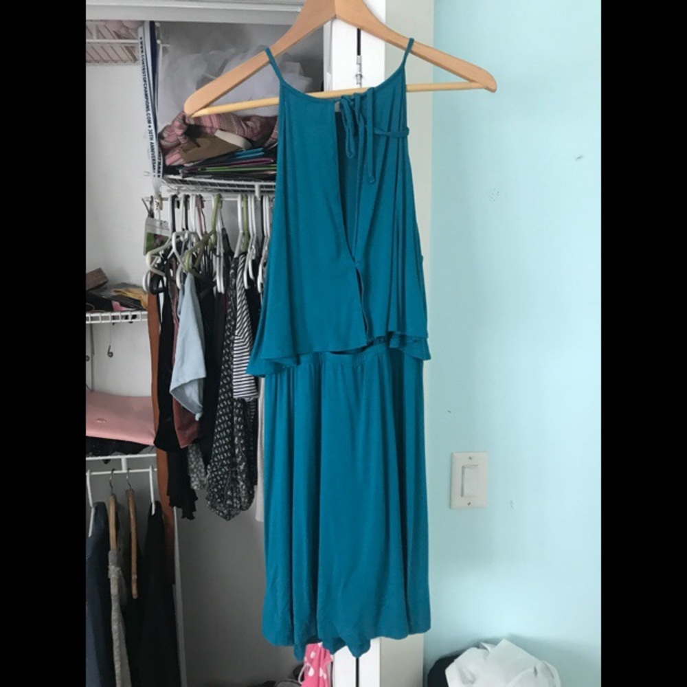 teal dress